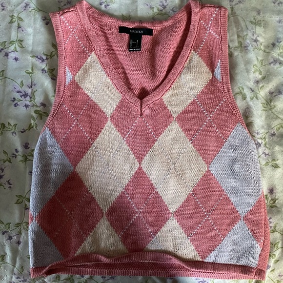 Pull Forever 21 Rose à Col Dentelle - Taille M, Neuf Sans étiquettes